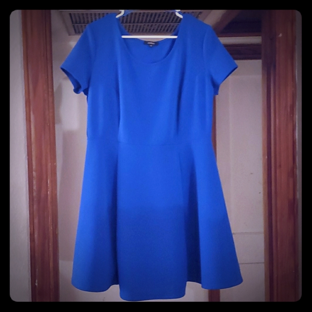 Royal Blue Dress Hits Right Above Knee